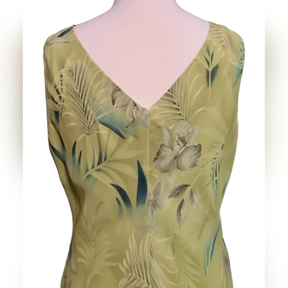 NWT Donna Ricco size 14 lime green 2 piece top & skirt - Picture 9 of 15